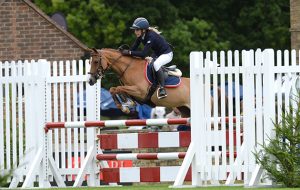ROSIE COLLINS riding BRADMORE MYSTIQUE, winner of Class 125 Winter 128 cmd Championship during the Royal International Horse Show at The All England Jumping Course, Hickstead, West Sussex, UK on 27 July 2016