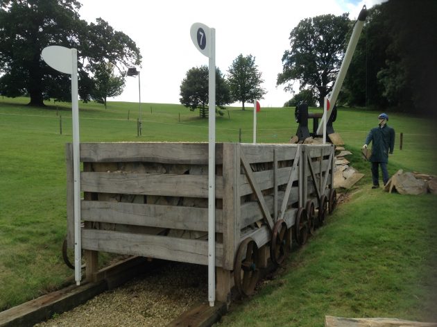 Burghley 2016 fence 7 side view