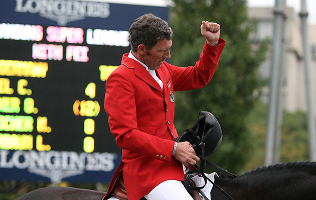 Ludger Beerbaum rode a clear round to cinch the win for Germany in the SSL Final, Barcelona 2008.
