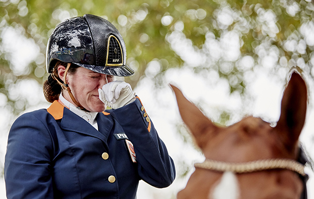 Sanne Voets NL and "Demantur" Gold Medalists Grade III Photo Liz Gregg