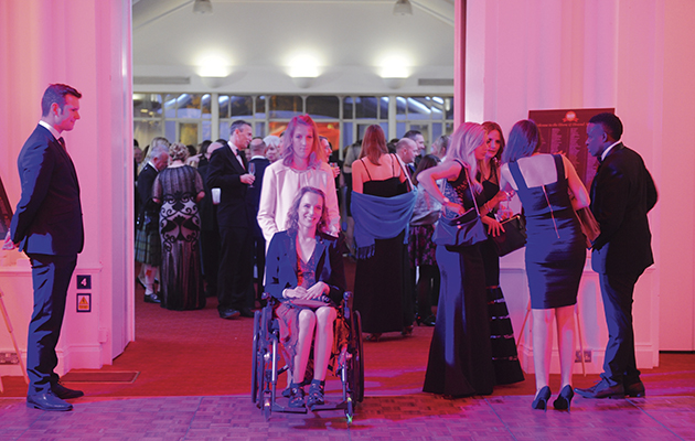 Paralympian Sophie Christiansen makes an entrance