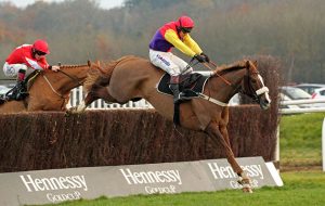 Native River (pictured) and Altior will parade at Newbury racecourse on 12 February