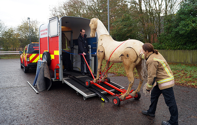 Fire service model horse