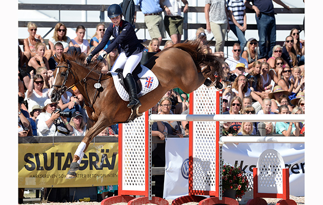 Jodie Mceteer and Tixylix fly into silver medal position in the Individual competition, European Pony Championships, Malmo, 9-8-15