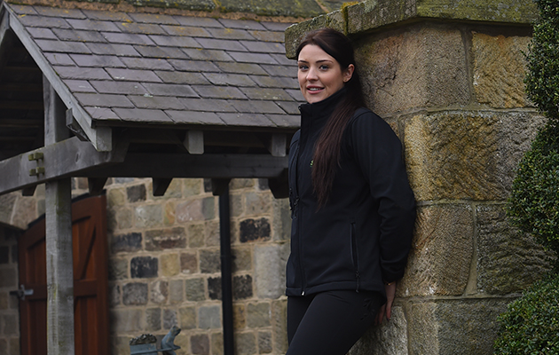 Michaela Wood at their home and the base for Team Wood Show Horses at Hill Top Farm in the village of Birstwith near Harrogate in North Yorkshire in the UK; on 27th January 2017