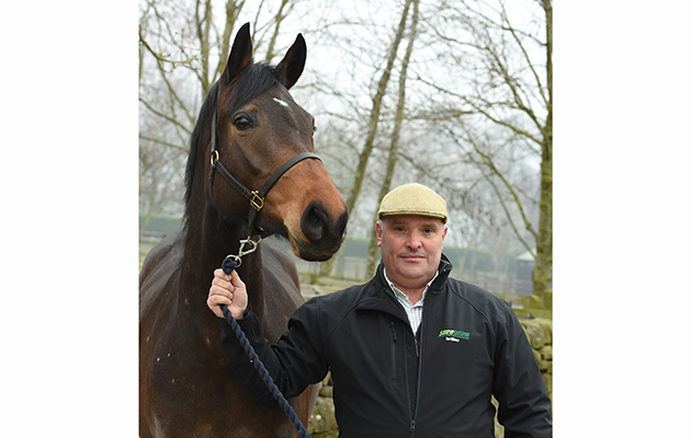 Martin Wood with Courtney Rooney (Chloe) at Hill Top Farm in the village of Birstwith near Harrogate in North Yorkshire in the UK; on 27th January 2017