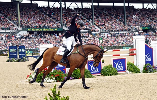 Zara Tindall is delighted with a clear round on High Kingdom to finish third at Rolex Kentucky Three Day Event 2017