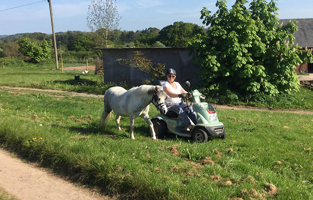 Riding best sale pony scooter