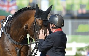 Nick Skelton GBR riding Big Star in the Individual Final of the Show Jumping Competition at the Olympic Equestrian Centre in Deodoro near Rio, Brazil on 19th August 2016