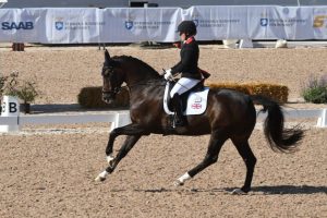 Sophie Wells riding C Fatal Attraction at the European Para Dressage Championships