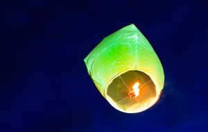 sky lantern zoo fire