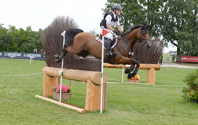 Julia KRAJEWSKI (GER) riding SAMOURAI DU THOT during the cross country phase of the FEI European Championships at Strzegom in Poland between 15 - 20th August 2017