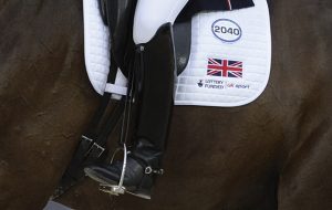 Charlotte DUJARDIN (GBR) riding VALEGRO in the Grand Prix Team Competition in the D'Ornano Stadium in Caen, Normandy in France between 23 August to 7 September 2014