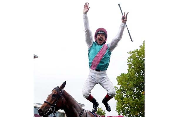 Mandatory Credit: Photo by Frank Sorge/racingfotos.com/REX/Shutterstock (9101327bh) , Chantilly, Enable with Frankie Dettori up wins the Qatar Prix de L'Arc de Triomphe. Horse Racing - 01 Oct 2017