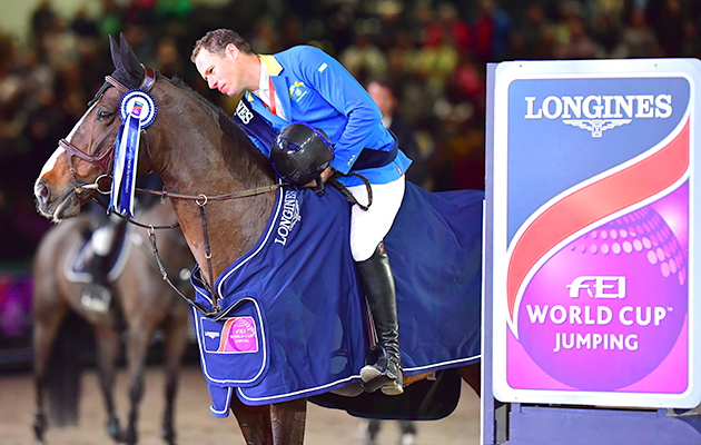 Longines FEI World Cup™ Jumping Leipzig Winners Christian Ahlmann GER and Taloubet Z Photo FEI/Daniel Kaiser