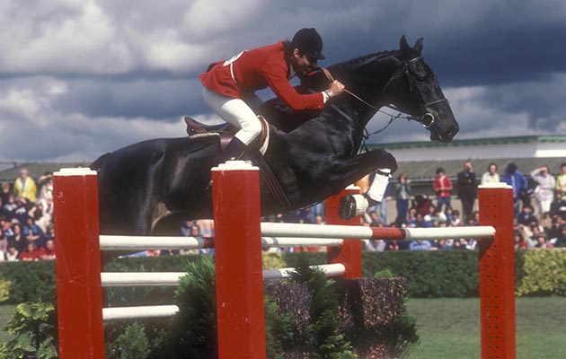 Graham Fletcher riding Buttevant Boy Great Yorkshire Show,1981