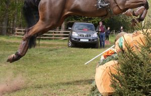 Ali MacRae fence judging at BE Dalkeith Horse Trials 2017