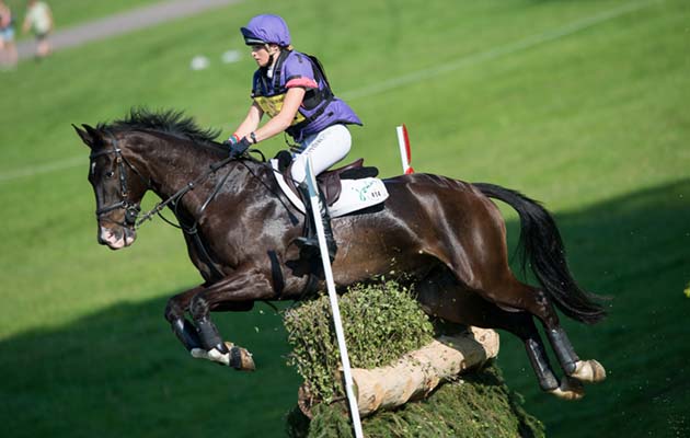 Emily King (GBR)&Mr Hiho - Cross Country - Dodson&Horrell Chatsworth International Horse Trials 2014 - Chatsworth House, Derbyshire, United Kingdom - 18 May 2014
