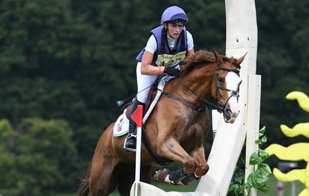 Emily King riding DARGUN during the cross country phase of the British Horse Feeds CCI*** U25 at the Bramham International Horse Trials on the Bramham Estate near Weatherby in North Yorkshire in the UK on 9th June 2018