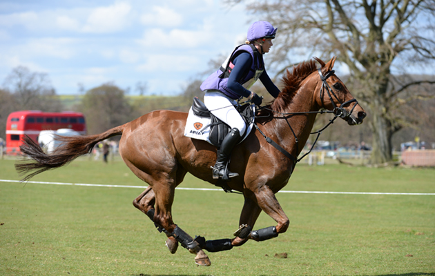 Emily King riding LOXLEY in the Adv Section O during the Belton Horse Trials, in the grounds of Belton House near Grantham in Lincolnshire, UK on 17th April 2016