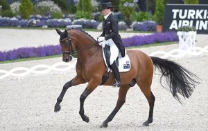 Lyndal OATLEY riding Sandro Boy 9 ; during the Grand Prix CDIO, the 1st Round of the Lambertz Nations Cup during the World Equestrian Festival, CHIO Aachen, in Aachen Germany on 14 July 2016