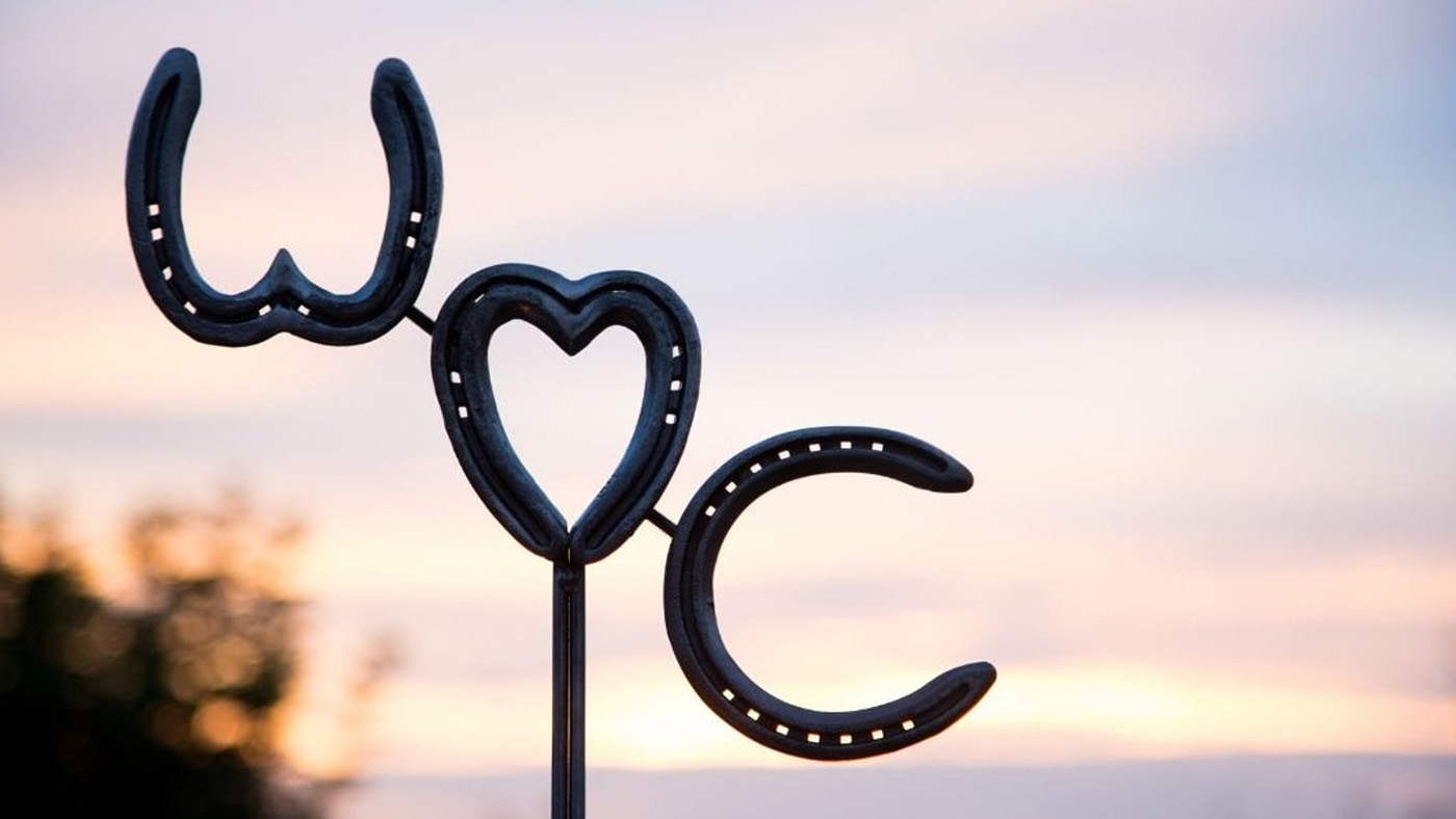 Personalised horseshoe sculpture horseshoe wedding gifts