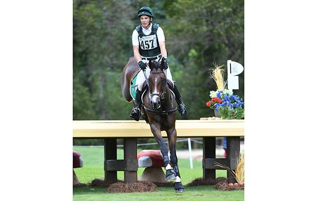 Padraig MCCARTHY (IRL) riding MR CHUNKY during the cross country phase of the FEI World Eventing Championship at the FEI World Equestrian Games Tryon 2018 at Tryon International Equestrian Centre, near Tryon North Carolina in the USA between 11th-23rd September 2018