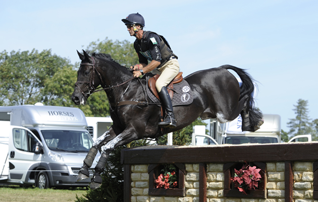 Andrew Nicholson (NZL) riding QUIMBO during the Cross Country phase of The Blenheim Palace International Horse Trials on 8 September 2012