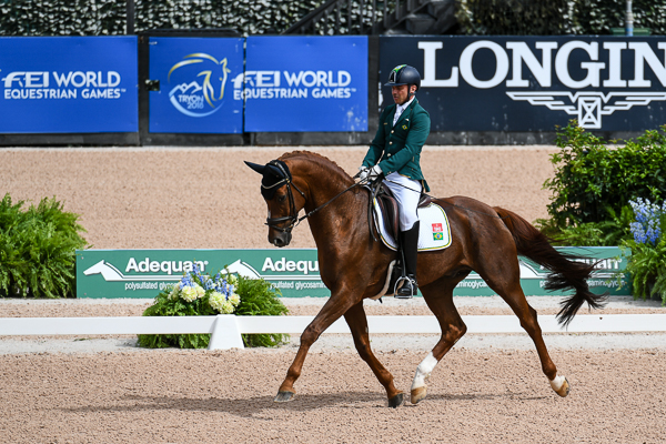 Rodolpho Riskalla riding at the Tryon World Equestrian Games