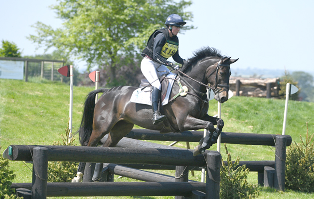 Piggy French riding EMERALD JONNY in CIC * Section B, during the Fairfax & Favour Rockingham International Horse Trials in the parkland of Rocking Castle near Corby in the county of Northamptonshire in the UK on 19th May 2018