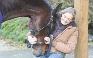 Anna Ross-Davies Ross Davies with Liebling , at home, head shot