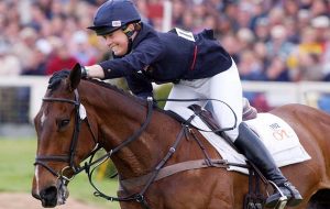 Supreme Rock and Pippa Funnell after winning Badminton Horse Trials 2002