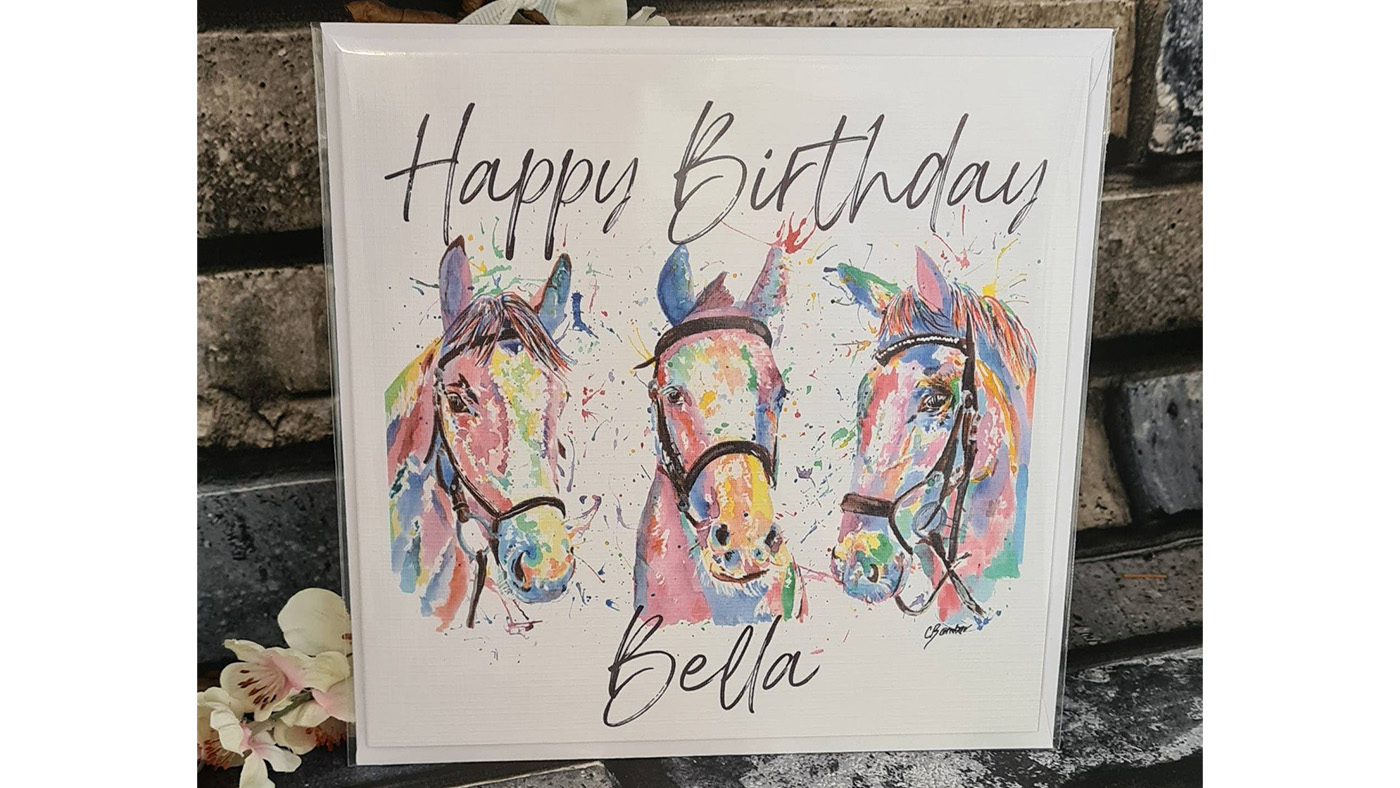 Personalised birthday card gift