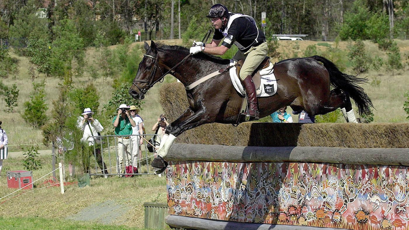 H66NAN Olympic Games, Sydney, September 2000 Vaughn Jefferis (NZL) riding Bounce