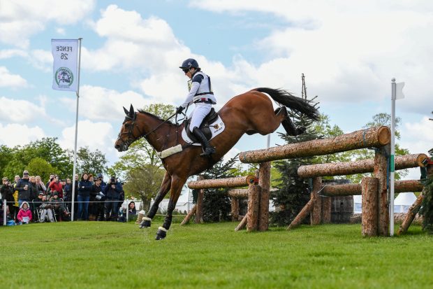 Laura Collett and Mr Bass on the Badminton cross-country