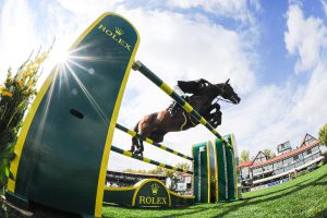 Maikel Van Der Vleuten of Netherlands riding Verdi TN competing at Spruce Meadows, Canada, in 2018