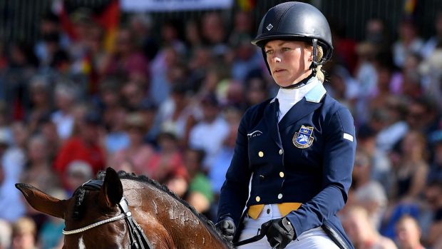 Sweden's Sara Algotsson-Ostholt and her horse Reality 39