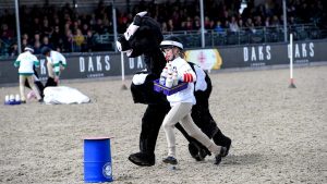 Pony Club mounted Games during the Royal Windsor Horse Show held in the private grounds of Windsor Castle in Berkshire in the UK between on 8th-12th May 2019