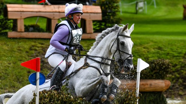 Gemma Tattersall riding QUICKLOOK V in CCI-S4* Section C at the EQUITREK Bramham International Horse Trials in Bramham Park near Wetherby in West Yorkshire in the UK between the 6 - 9th May 2019