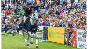 Kitty King rides Vendredi Biats to win the CCI4*-L class at Bramham