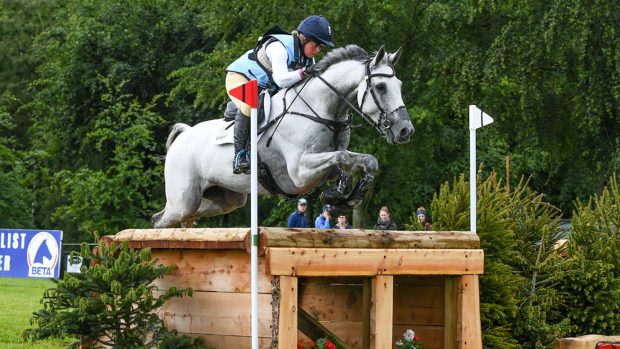 Kitty King riding VENDREDI BIATS in CCI-L4* Section A at the EQUITREK Bramham International Horse Trials in Bramham Park near Wetherby in West Yorkshire in the UK between the 6 - 9th May 2019