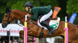 Cathal (IRL) Daniels riding RIOGHAN RUA in CCI-Lu25 4* Section B at the Bramham International Horse Trials in Bramham Park near Wetherby in West Yorkshire in the UK between the 6 - 9th May 2019