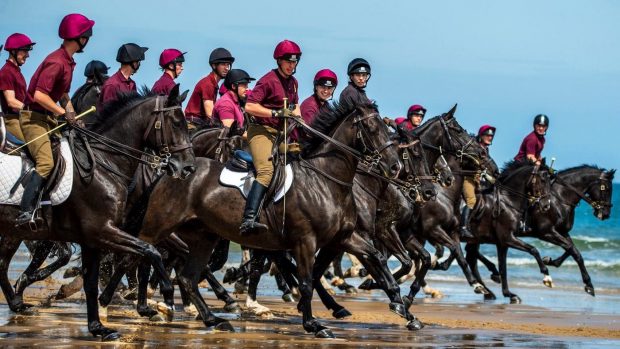 Household Cavalry Holkham beach 2019