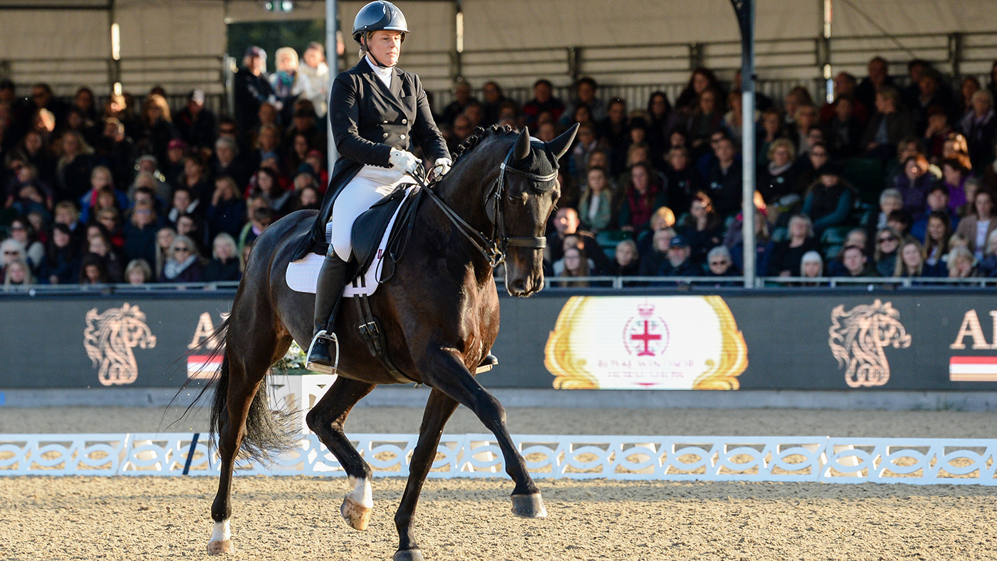 CDI4* FEI AI Shira'aa Grand Prix Freestyle to Music Heike Holstein and SAMBUCA during the Royal Windsor Horse Show held in the private grounds of Windsor Castle in Berkshire in the UK between on 8th-12th May 2019