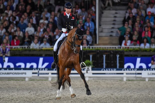 Dressage rider Gareth Hughes and Classic Briolinca at the European Dressage Championships 2019