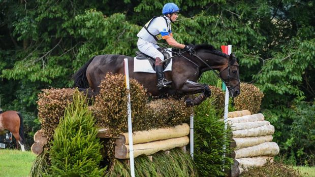 Francis Whittington at the British Festival of Eventing at Gatcombe