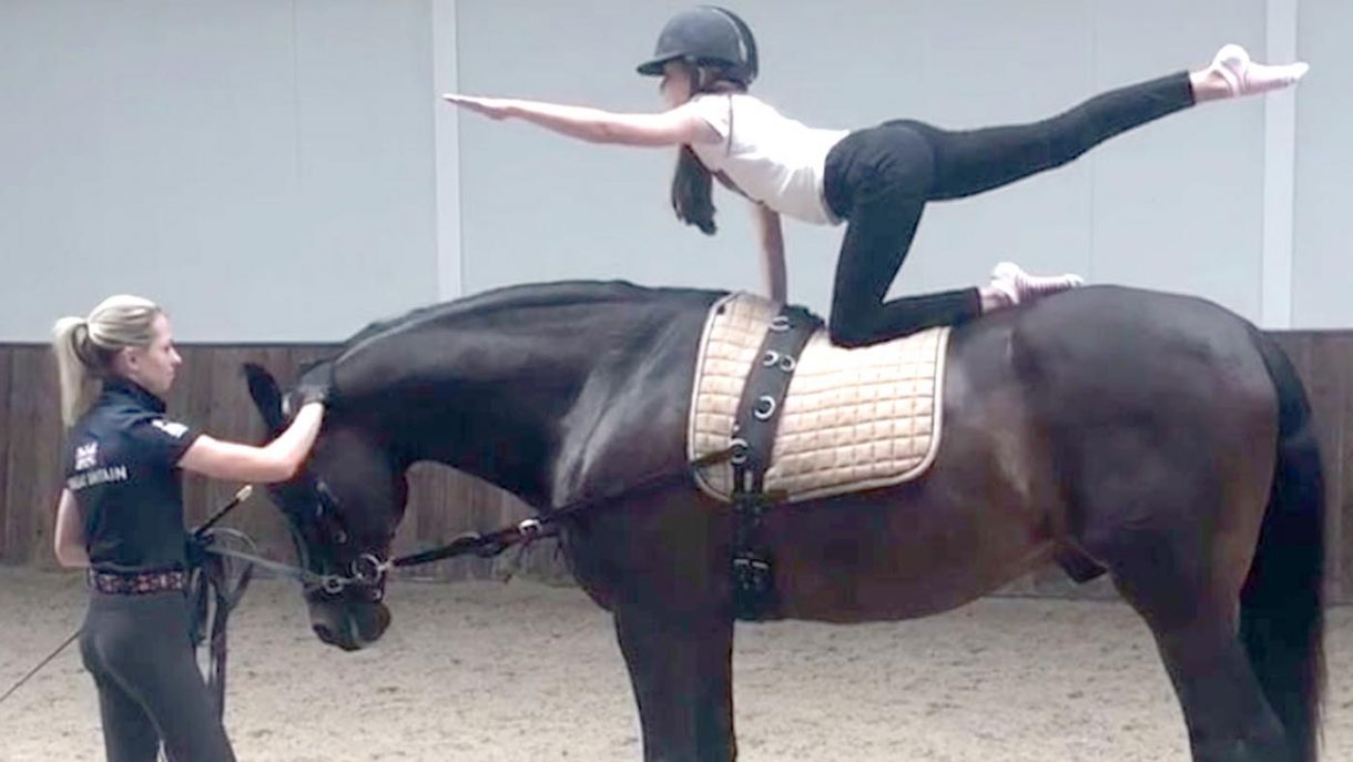 ‘He has the most amazing canter’ World famous stallion tries his hoof