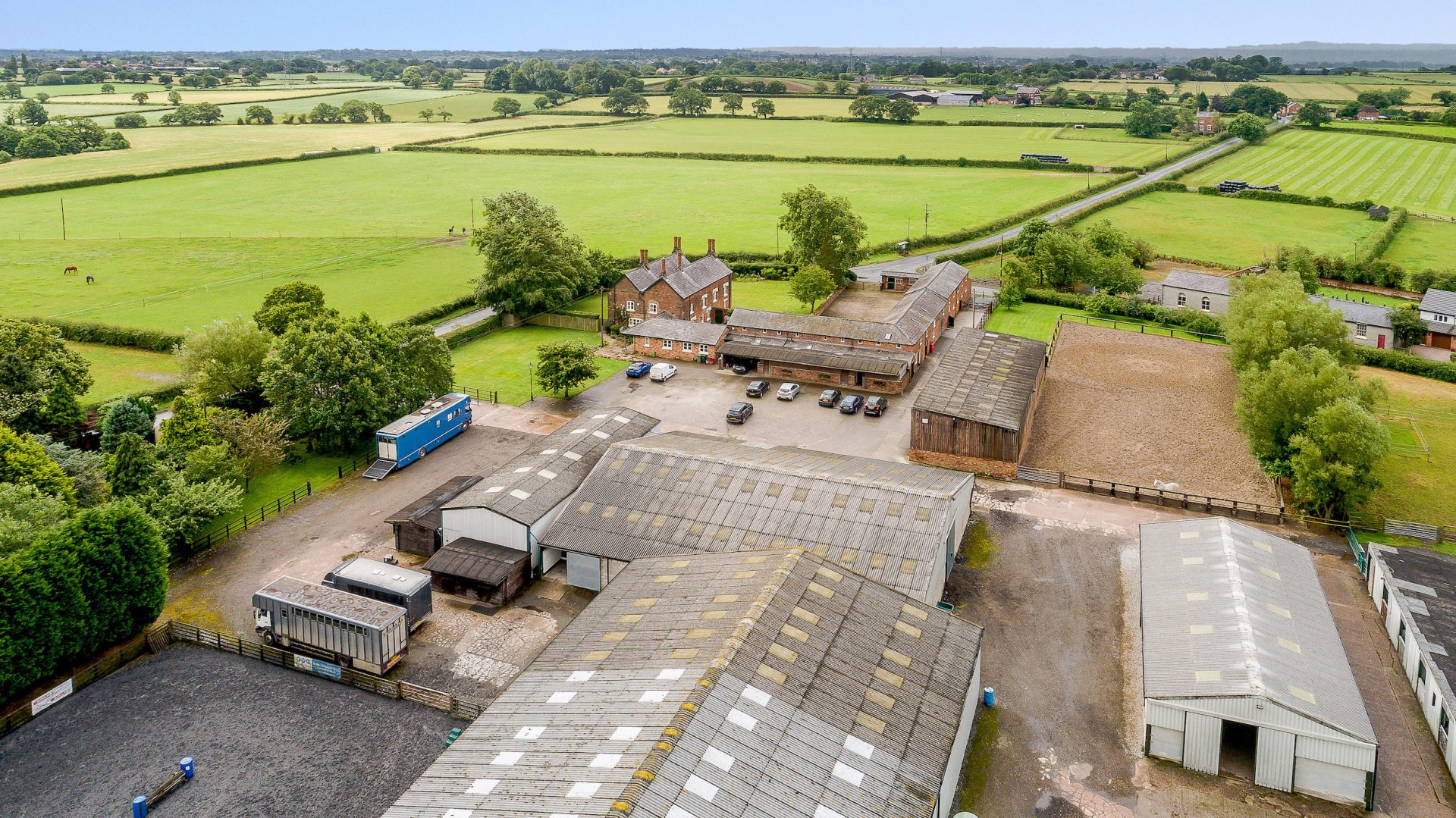 All in the numbers a Cheshire nest with 3 arenas, 79 stables, 94 acres