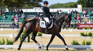 The British paralympic dressage entries include Natasha Baker riding Keystone Dawn Chorus