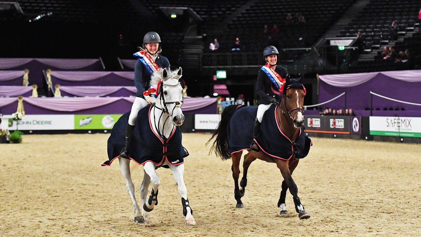 Serena Kullich riding COOLEY RIVER and Stacey COOK riding Giggant winner of the Silver & Bronze League Championship during the Horse of The Year Show at the NEC in Birmingham in the UK between the 2nd - 6th October 2019